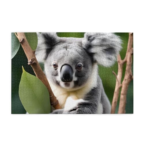 Jigsaw Puzzles1000 Teile Jkiegoq Grünes Blatt Koala Gedruckt Pädagogische Intellektuelle Holzpuzzles Lustige Puzzles Stressabbau Spiel Jigsaw Puzzles1000 Teile Jkiegoq Grünes Blatt Koala Gedruckt Pädagogische Intellektuelle Holzpuzzles Lustige Puzzles Stressabbau Spiel von JKIEGOQ
