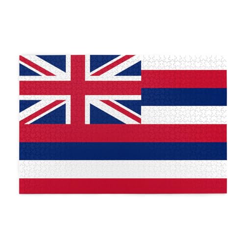 Jigsaw Puzzles1000 Teile Jkiegoq Hawaii Flagge Gedruckt Pädagogische Intellektuelle Holzpuzzles Lustige Puzzles Stressabbau Spiel Jigsaw Puzzles1000 Teile Jkiegoq Hawaii Flagge Gedruckt Pädagogische Intellektuelle Holzpuzzles Lustige Puzzles Stressabbau Spiel von JKIEGOQ