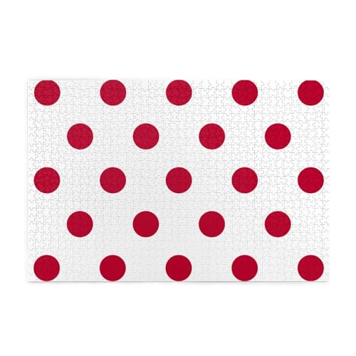 Jigsaw Puzzles1000 Teile Jkiegoq Japanische Flagge Gedruckt Pädagogische Intellektuelle Holzpuzzles Lustige Puzzles Stressabbau-Spiel von JKIEGOQ