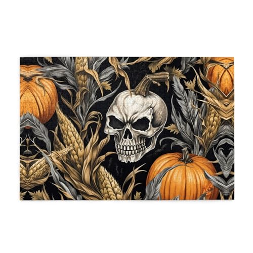 Jigsaw Puzzles1000 Teile Jkiegoq Kürbis Schädel Gedruckt Pädagogische Intellektuelle Holzpuzzles Lustige Puzzles Stressabbau Spiel Jigsaw Puzzles1000 Teile Jkiegoq Kürbis Schädel Gedruckt Pädagogische Intellektuelle Holzpuzzles Lustige Puzzles Stressabbau Spiel von JKIEGOQ