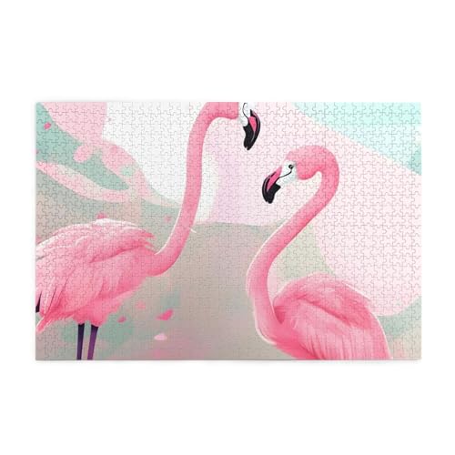 Jigsaw Puzzles1000 Teile Jkiegoq Love Flamingo Printed Educational Intellectual Wooden Puzzles, Fun Puzzles, Stress Relieving Game Jigsaw Puzzles1000 Teile Jkiegoq Love Flamingo Printed Educational Intellectual Wooden Puzzles, Fun Puzzles, Stress Relieving Game von JKIEGOQ