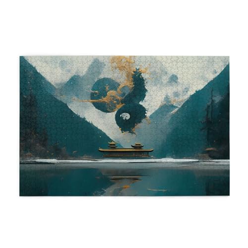 Jigsaw Puzzles1000 Teile Jkiegoq Mysterious Valley Printed Educational Intellectual Wooden Puzzles, Fun Puzzles, Stress Relieving Game Jigsaw Puzzles1000 Teile Jkiegoq Mysterious Valley Printed Educational Intellectual Wooden Puzzles, Fun Puzzles, Stress Relieving Game von JKIEGOQ