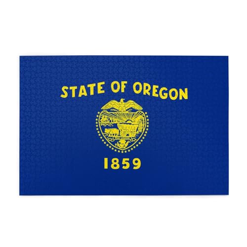 Jigsaw Puzzles1000 Teile Jkiegoq Oregon State Flag Printed Educational Intellectual Wooden Puzzles, Fun Puzzles, Stress Relieving Game Jigsaw Puzzles1000 Teile Jkiegoq Oregon State Flag Printed Educational Intellectual Wooden Puzzles, Fun Puzzles, Stress Relieving Game von JKIEGOQ