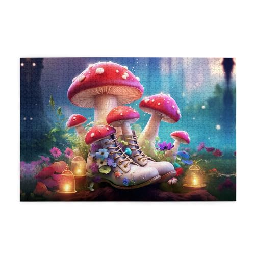 Jigsaw Puzzles1000 Teile Jkiegoq Pilzschuhe Gedruckt Pädagogische Intellektuelle Holzpuzzles Lustige Puzzles Stressabbau Spiel Jigsaw Puzzles1000 Teile Jkiegoq Pilzschuhe Gedruckt Pädagogische Intellektuelle Holzpuzzles Lustige Puzzles Stressabbau Spiel von JKIEGOQ