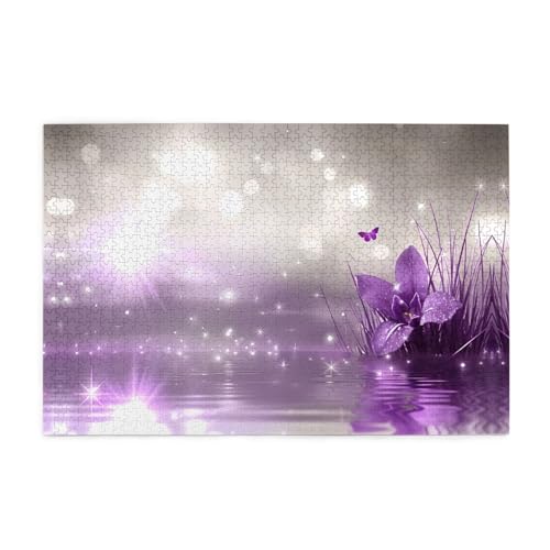 Jigsaw Puzzles1000 Teile Jkiegoq Purple Iris Printed Educational Intellectual Wooden Puzzles, Fun Puzzles, Stress Relieving Game Jigsaw Puzzles1000 Teile Jkiegoq Purple Iris Printed Educational Intellectual Wooden Puzzles, Fun Puzzles, Stress Relieving Game von JKIEGOQ