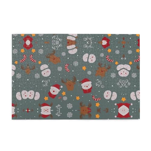 Jigsaw Puzzles1000 Teile Jkiegoq Schneemann und Rehkitz Gedruckt Pädagogische Intellektuelle Holzpuzzles, lustige Puzzles, Stressabbau-Spiel Jigsaw Puzzles1000 Teile Jkiegoq Schneemann und Rehkitz Gedruckt Pädagogische Intellektuelle Holzpuzzles, lustige Puzzles, Stressabbau-Spiel von JKIEGOQ