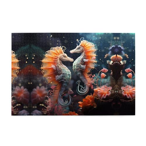 Jigsaw Puzzles1000 Teile Jkiegoq Schöne Seepferdchen Gedruckt Pädagogische Intellektuelle Holzpuzzles Lustige Puzzles Stressabbau Spiel Jigsaw Puzzles1000 Teile Jkiegoq Schöne Seepferdchen Gedruckt Pädagogische Intellektuelle Holzpuzzles Lustige Puzzles Stressabbau Spiel von JKIEGOQ