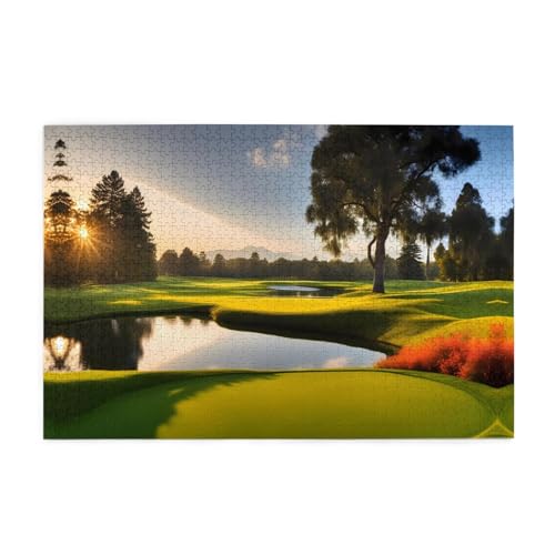 Jigsaw Puzzles1000 Teile Jkiegoq Schöner Golfplatz Gedruckt Pädagogische Intellektuelle Holzpuzzles Lustige Puzzles Stressabbau-Spiel Jigsaw Puzzles1000 Teile Jkiegoq Schöner Golfplatz Gedruckt Pädagogische Intellektuelle Holzpuzzles Lustige Puzzles Stressabbau-Spiel von JKIEGOQ