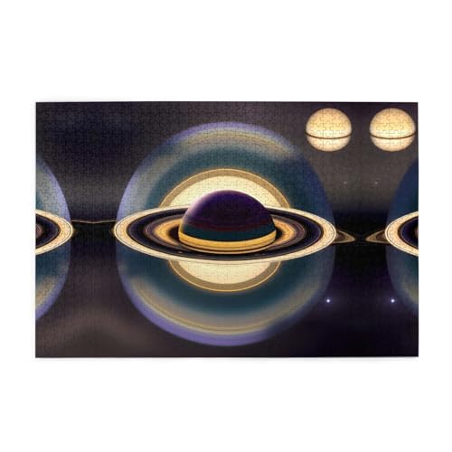Jigsaw Puzzles1000 Teile Jkiegoq Schöner Saturn Gedruckt Pädagogische Intellektuelle Holzpuzzles Lustige Puzzles Stressabbau-Spiel Jigsaw Puzzles1000 Teile Jkiegoq Schöner Saturn Gedruckt Pädagogische Intellektuelle Holzpuzzles Lustige Puzzles Stressabbau-Spiel von JKIEGOQ