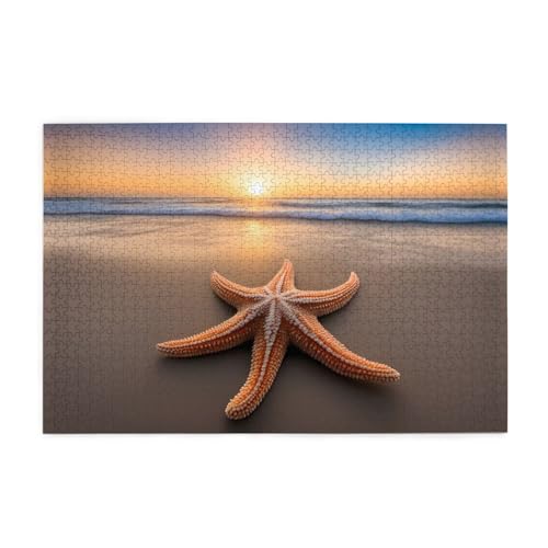 Jigsaw Puzzles1000 Teile Jkiegoq Seestern Ozean Strand Gedruckt Pädagogische Intellektuelle Holzpuzzles Lustige Puzzles Stressabbau Spiel Jigsaw Puzzles1000 Teile Jkiegoq Seestern Ozean Strand Gedruckt Pädagogische Intellektuelle Holzpuzzles Lustige Puzzles Stressabbau Spiel von JKIEGOQ