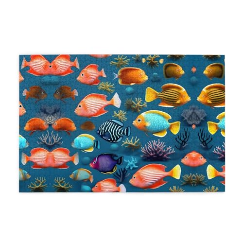 Jigsaw Puzzles1000 Teile Jkiegoq U-Boot Reef Fish Printed Educational Intellectual Wooden Puzzles, Fun Puzzles, Stress Relieving Game Jigsaw Puzzles1000 Teile Jkiegoq U-Boot Reef Fish Printed Educational Intellectual Wooden Puzzles, Fun Puzzles, Stress Relieving Game von JKIEGOQ