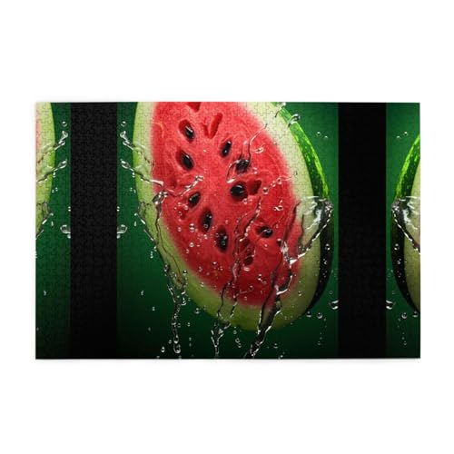 Jigsaw Puzzles1000 Teile Jkiegoq Wassermelone Grün Gedruckt Pädagogische Intellektuelle Holzpuzzles Lustige Puzzles Stressabbau-Spiel Jigsaw Puzzles1000 Teile Jkiegoq Wassermelone Grün Gedruckt Pädagogische Intellektuelle Holzpuzzles Lustige Puzzles Stressabbau-Spiel von JKIEGOQ