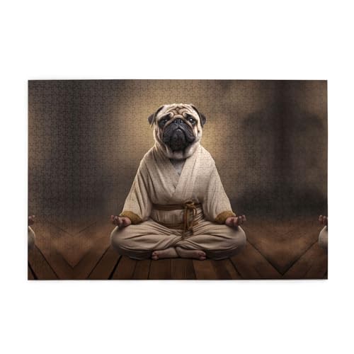 Jigsaw Puzzles1000 Teile Jkiegoq Yoga Mops Gedruckt Pädagogische Intellektuelle Holzpuzzles Lustige Puzzles Stressabbau Spiel Jigsaw Puzzles1000 Teile Jkiegoq Yoga Mops Gedruckt Pädagogische Intellektuelle Holzpuzzles Lustige Puzzles Stressabbau Spiel von JKIEGOQ
