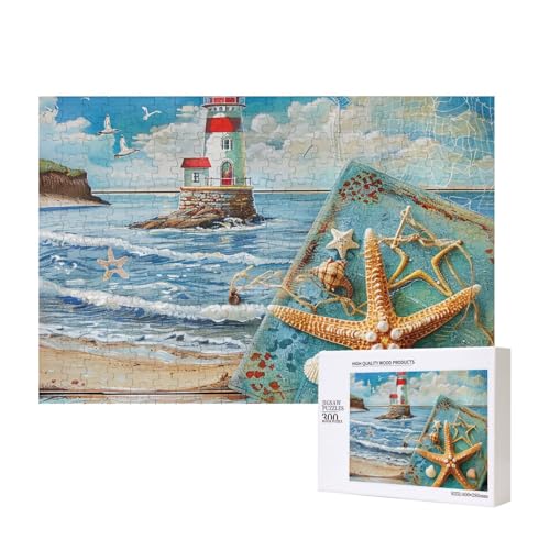 Bedrucktes Intelligenz-Puzzle aus Holz, 40 x 28 cm, 300 Teile (verpackt), Puzzle, Lernspiel für Erwachsene, Heimdekoration, Puzzle von JKSEEPYN
