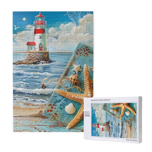Bedrucktes Intelligenz-Puzzle aus Holz, 50 x 75 cm, 1000 Teile (verpackt), Puzzle, Lernspiel für Erwachsene, Heimdekoration, Puzzle von JKSEEPYN