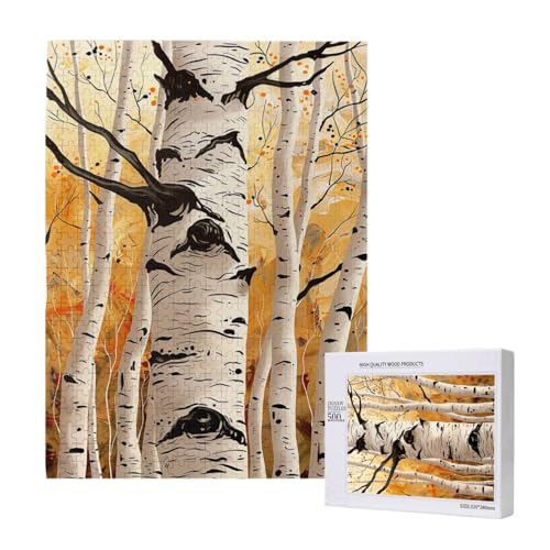 Buntes Intelligenz-Puzzle aus Holz, bedruckt, 38 x 52 cm, 500 Teile (verpackt), Lernspiel für Erwachsene, Heimdekorationspuzzle von JKSEEPYN