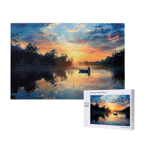 Intelligenz-Puzzle aus Holz, 75 x 50 cm, Angel-Szenik, bedruckt, 1000 Teile (verpackt), Puzzle, Lernspiel für Erwachsene, Heimdekoration, Puzzle von JKSEEPYN