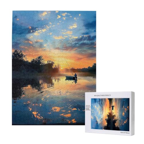 Intelligenz-Puzzle aus Holz, bedruckt, 38 x 52 cm, 500 Teile (verpackt), Lernspiel für Erwachsene, Heimdekoration, Puzzle von JKSEEPYN