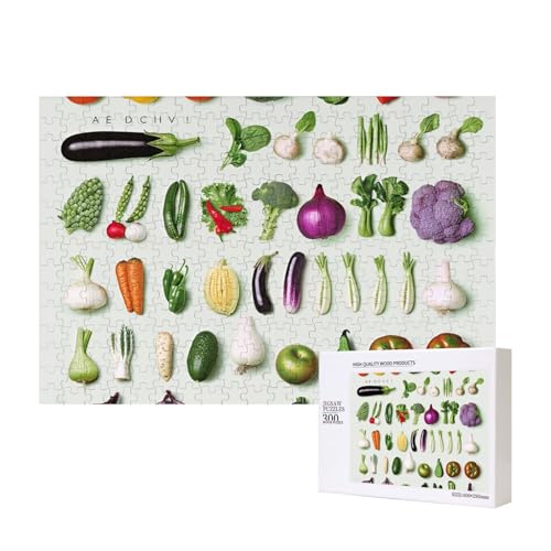 Intelligenz-Puzzle aus Holz, bedruckt, 40 x 28 cm, 300 Teile (verpackt), Lernspiel für Erwachsene, Heimdekoration, Puzzle von JKSEEPYN