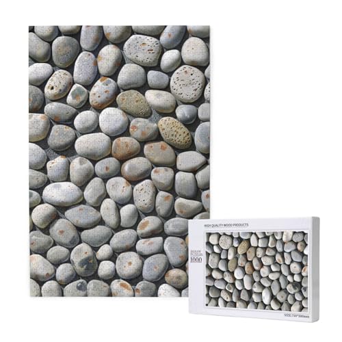 Intelligenz-Puzzle aus Holz, mit Kieselstein, bedruckt, 50 x 75 cm, 1000 Teile (verpackt), Puzzle, Lernspiel für Erwachsene, Heimdekoration, Puzzle von JKSEEPYN