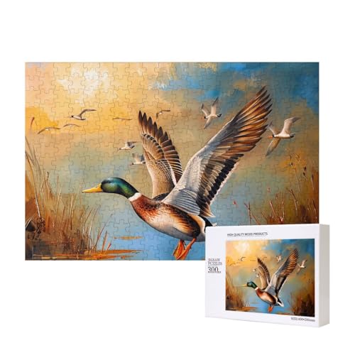 Ölgemälde-Intelligenz-Puzzle aus Holz, bedruckt, 40 x 28 cm, 300 Teile (verpackt), Puzzle, Lernspiel für Erwachsene, Heimdekoration, Puzzle von JKSEEPYN