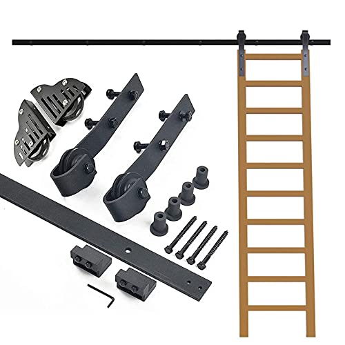 JKSVTF Schiebetür-Set, 1,5 m - 4 m, Schiebeleiter, komplette Hardware, Rollschienen, 400 cm Schienen-Set JKSVTF Schiebetür-Set, 1,5 m - 4 m, Schiebeleiter, komplette Hardware, Rollschienen, 400 cm Schienen-Set von JKSVTF