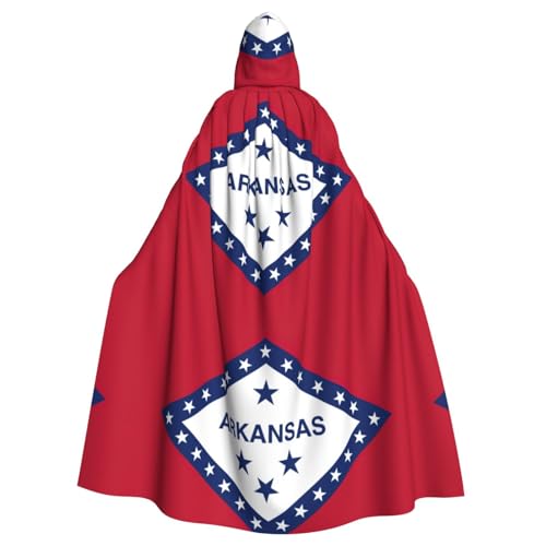 JKXUN Arkansas Unisex-Cosplay-Kostüm, Halloween, Kapuzenumhang für Party, Verkleidung, Ganzkörper-Bademantel von JKXUN