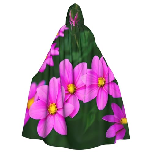 JKXUN Beauty Flowers Unisex Cosplay-Kostüm, Halloween, Kapuzenumhang, Umhang für Party, Verkleidung, volle Länge, Uniform-Bademantel von JKXUN