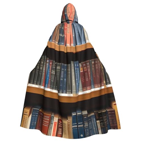 JKXUN Bibliotheks-Bücherregal, Unisex, Cosplay-Kostüm, Halloween, Kapuzenumhang, Umhang für Party, Verkleidung, volle Länge, Uniform-Bademantel, Schwarz, Einheitsgr��e von JKXUN
