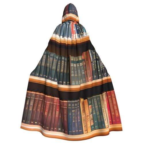 JKXUN Bibliotheks-Bücherregal, Unisex, Cosplay-Kostüm, Halloween, Kapuzenumhang, Umhang für Party, Verkleidung, volle Länge, Uniform-Bademantel von JKXUN