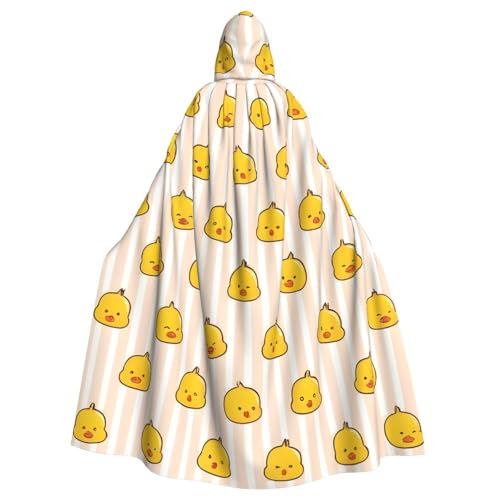 JKXUN Cartoon-Bild-Ente, Unisex, Cosplay-Kostüm, Halloween, Kapuzenumhang, Umhang für Party, Verkleidung, volle Länge, Uniform-Bademantel von JKXUN