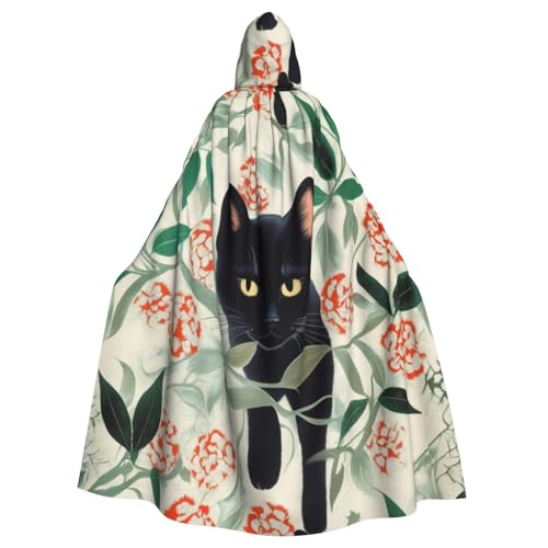 JKXUN Cartoon-Katze, Unisex, Cosplay-Kostüm, Halloween, Kapuzenumhang, Umhang für Party, Verkleidung, volle Länge, Uniform-Bademantel von JKXUN