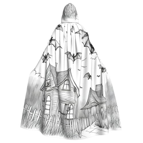JKXUN Halloween Fliegende Fledermäuse 1 Unisex Cosplay Kostüm Halloween Kapuzenumhang Umhang für Party Verkleiden voller Länge Uniform Robe von JKXUN