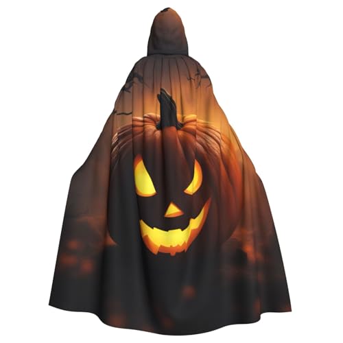 JKXUN Halloween-Kürbis-Kostüm, Unisex, Cosplay-Kostüm, Halloween-Kapuzenumhang für Partys, Verkleidungen, volle Länge, Uniform-Bademantel von JKXUN