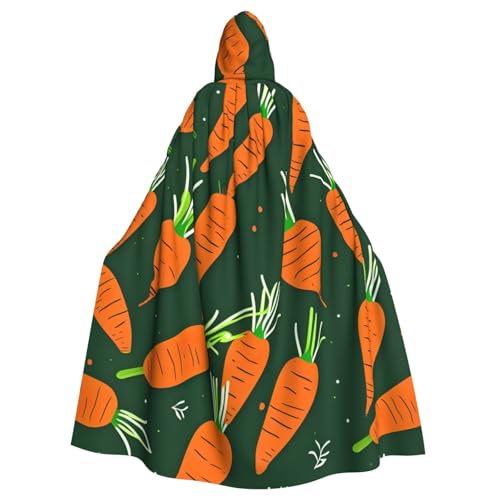 JKXUN Happy Carrot Unisex Cosplay Kostüm Halloween Kapuzenumhang Umhang für Party Verkleiden voller Länge Uniform Robe von JKXUN