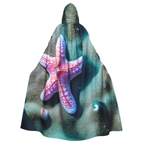 JKXUN Muscheln Seestern Unisex Cosplay Kostüm Halloween Kapuzenumhang Umhang für Party Verkleiden voller Länge Uniform Robe von JKXUN