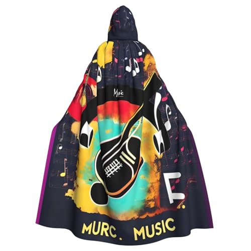 JKXUN Music Unisex Cosplay-Kostüm, Halloween, Kapuzenumhang, Umhang für Party, Verkleidung, volle Länge, Uniform-Bademantel von JKXUN