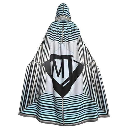 JKXUN Reflektierender quadratischer Unisex-Kostüm, Cosplay-Kostüm, Halloween, Kapuzenumhang für Party, Verkleidung, volle Länge, Uniform-Bademantel von JKXUN