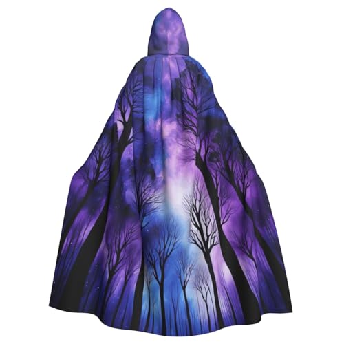 JKXUN Sternenhimmel, tiefer Unisex-Cosplay-Kostüm, Halloween, Kapuzenumhang, Umhang für Party, Verkleidung, volle Länge, Uniform-Bademantel von JKXUN