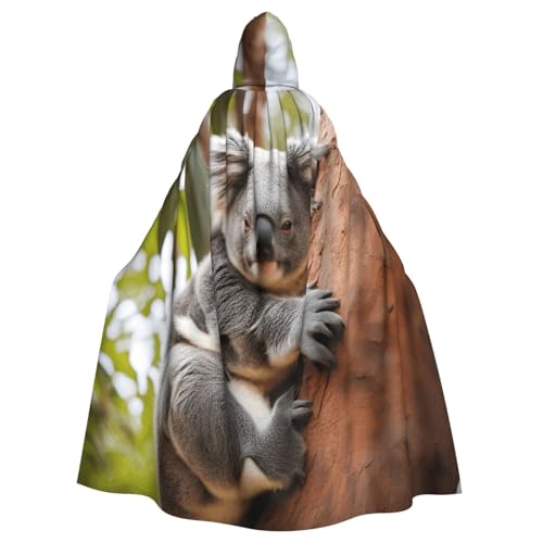 JKXUN Umarmender Baum Koala 1 Unisex Cosplay Kostüm Halloween Kapuzenumhang Umhang für Party Verkleiden volle Länge Uniform Robe von JKXUN