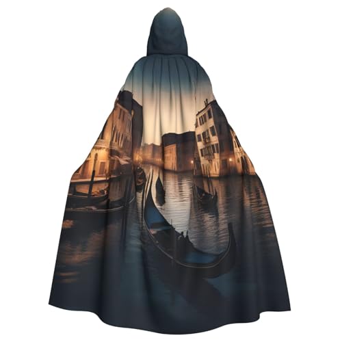 JKXUN Venice Night Unisex Cosplay-Kostüm, Halloween, Kapuzenumhang, Umhang für Party, Verkleidung, volle Länge, Uniform-Bademantel von JKXUN