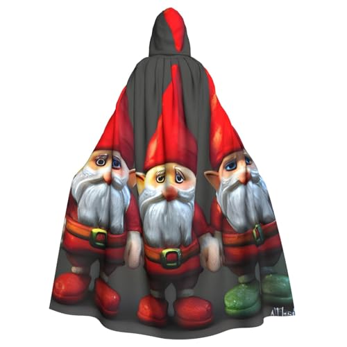 JKXUN Weihnachtswichtel, Unisex, Cosplay-Kostüm, Halloween, Kapuzenumhang, Umhang für Party, Verkleidung, volle Länge, Uniform-Bademantel von JKXUN