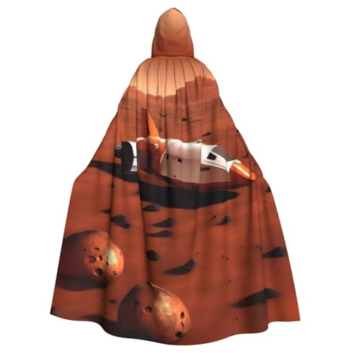 JKXUN mars planet Unisex Cosplay Kostüm Halloween Kapuzenumhang Umhang für Party Verkleiden voller Länge Uniform Robe von JKXUN