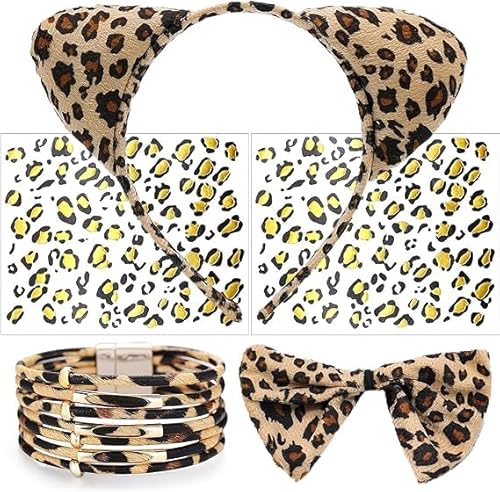 JLNGTHONG Leopard Kostüm Set, 5 Stück Leoparden Kostüm Damen Leopard Kostüm Kinder, Cosplay Kostüm,Weihnachten Set für Kostüm Party Dekoration Zubehör JLNGTHONG Leopard Kostüm Set, 5 Stück Leoparden Kostüm Damen Leopard Kostüm Kinder, Cosplay Kostüm,Weihnachten Set für Kostüm Party Dekoration Zubehör von JLNGTHONG