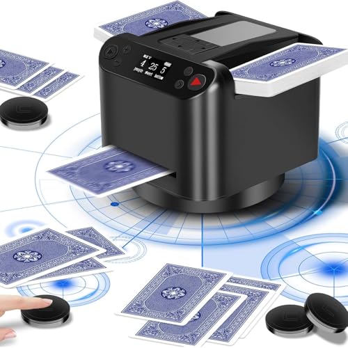 JLOZDM Vollautomatische Lizenzmaschine, Tabletop -Spielhändler, 360 ° Rotary Card -Händler, bis zu 12 Spieler, UNO, Blackjack, Texas Hold Dealer Tool,Black JLOZDM Vollautomatische Lizenzmaschine, Tabletop -Spielhändler, 360 ° Rotary Card -Händler, bis zu 12 Spieler, UNO, Blackjack, Texas Hold Dealer Tool,Black von JLOZDM