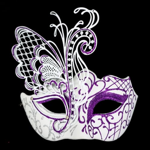 JLTC 2 High-end Halbgesichtsmasken, Make-up Requisiten, Metall Eisen Prinzessin Schmetterling Augenmasken Für Tanzpartys von JLTC