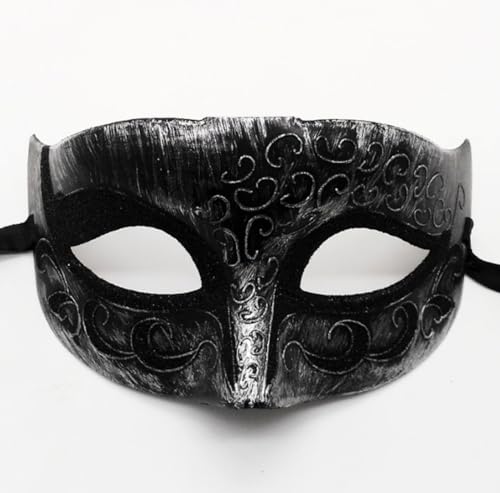 JLTC 2 High-end Kunststoff Halbgesichtsmasken Für Maskeradepartys, Weihnachtsparty Männer Und Frauen Augenmasken von JLTC