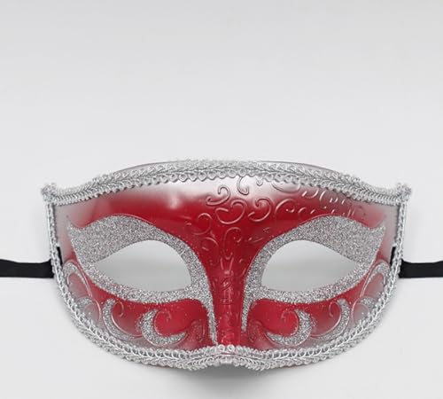 JLTC 2 High-end Kunststoff Halbgesichtsmasken Für Maskeradepartys, Weihnachtsparty Männer Und Frauen Augenmasken von JLTC