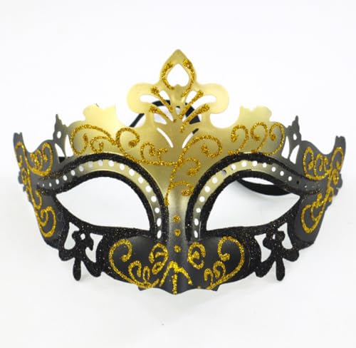 JLTC 2-stücke Von Halloween Karnevalsnacht Tanzparty Augenmasken Bemalte High-end-kronenmasken, Rollenspiele Performance Requisiten von JLTC