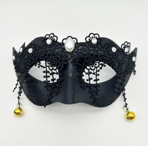 JLTC Glocke, Spitze, Diamant Eingelegt Schönheit Maske, Halloween Spiel Party Augenmaske von JLTC